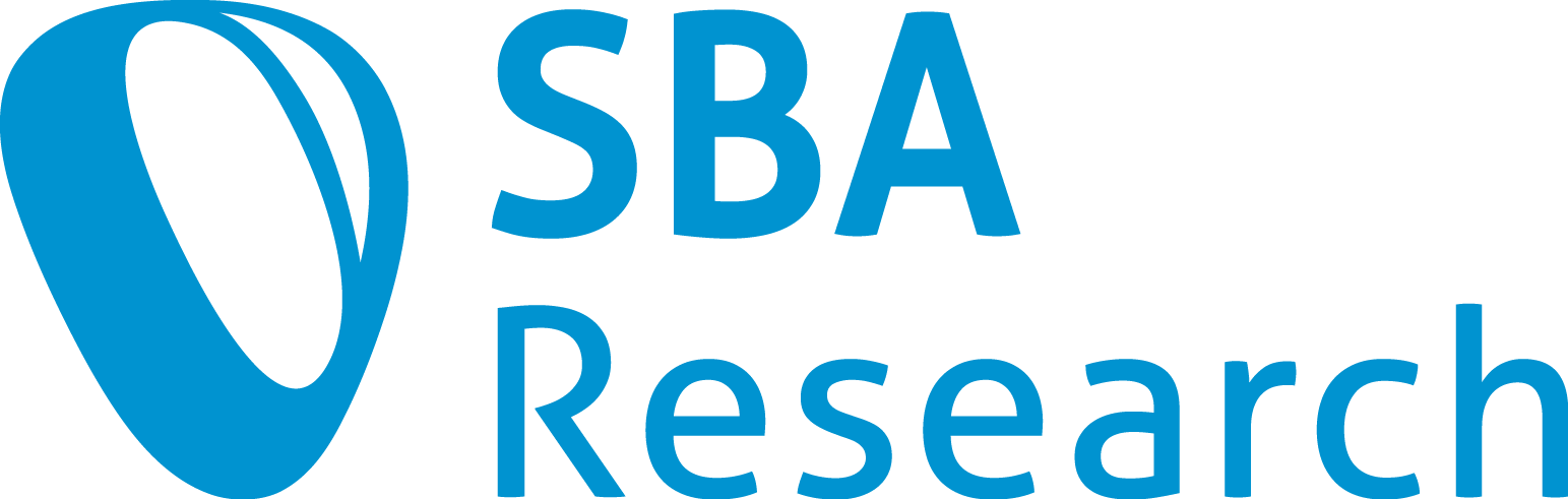 Logo SBA Research: a trigger hook that stands for security and safety